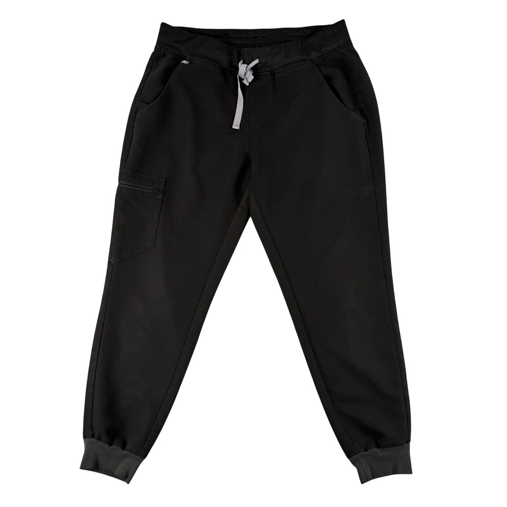 FIGS Zamora Jogger Pants Womens S Black Medical‎ Scrub Drawstring Pockets